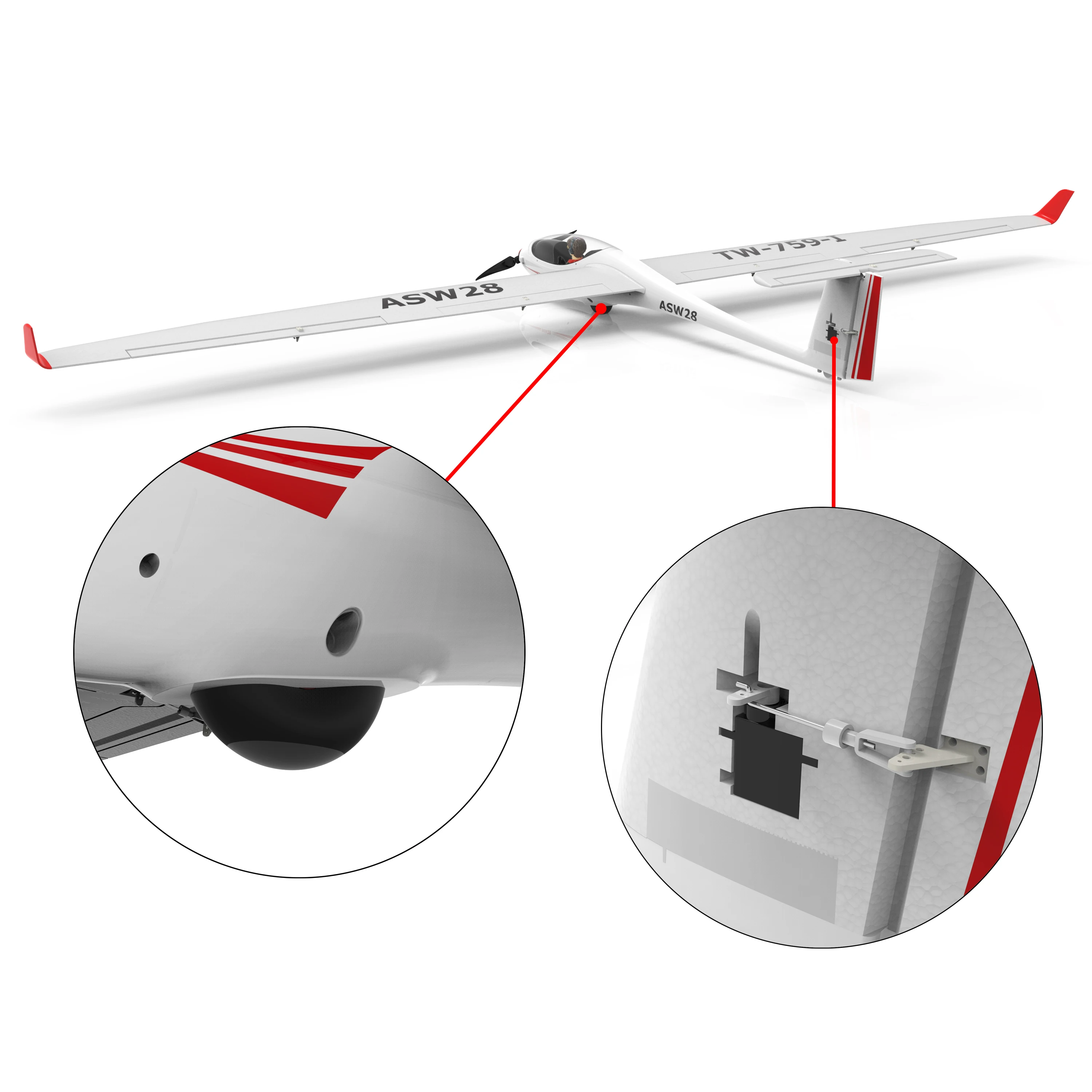 ASW28 PNP  Rc Plane Glider brushless EPO Foam Plastic electric airplane