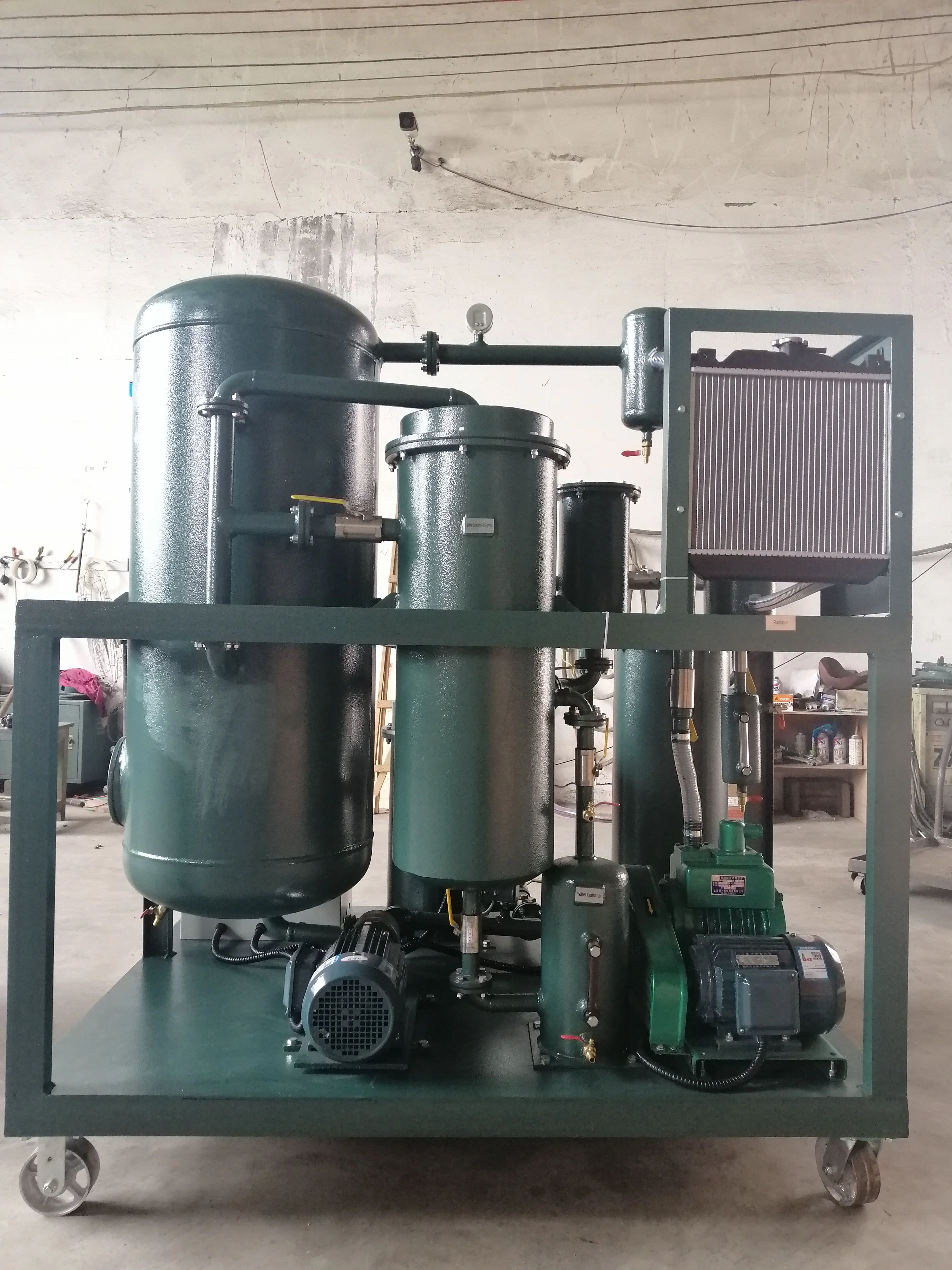 ISO VG 320 Hydraulic Oil Purification Systems / VG 46 Turbine Oil Purifier