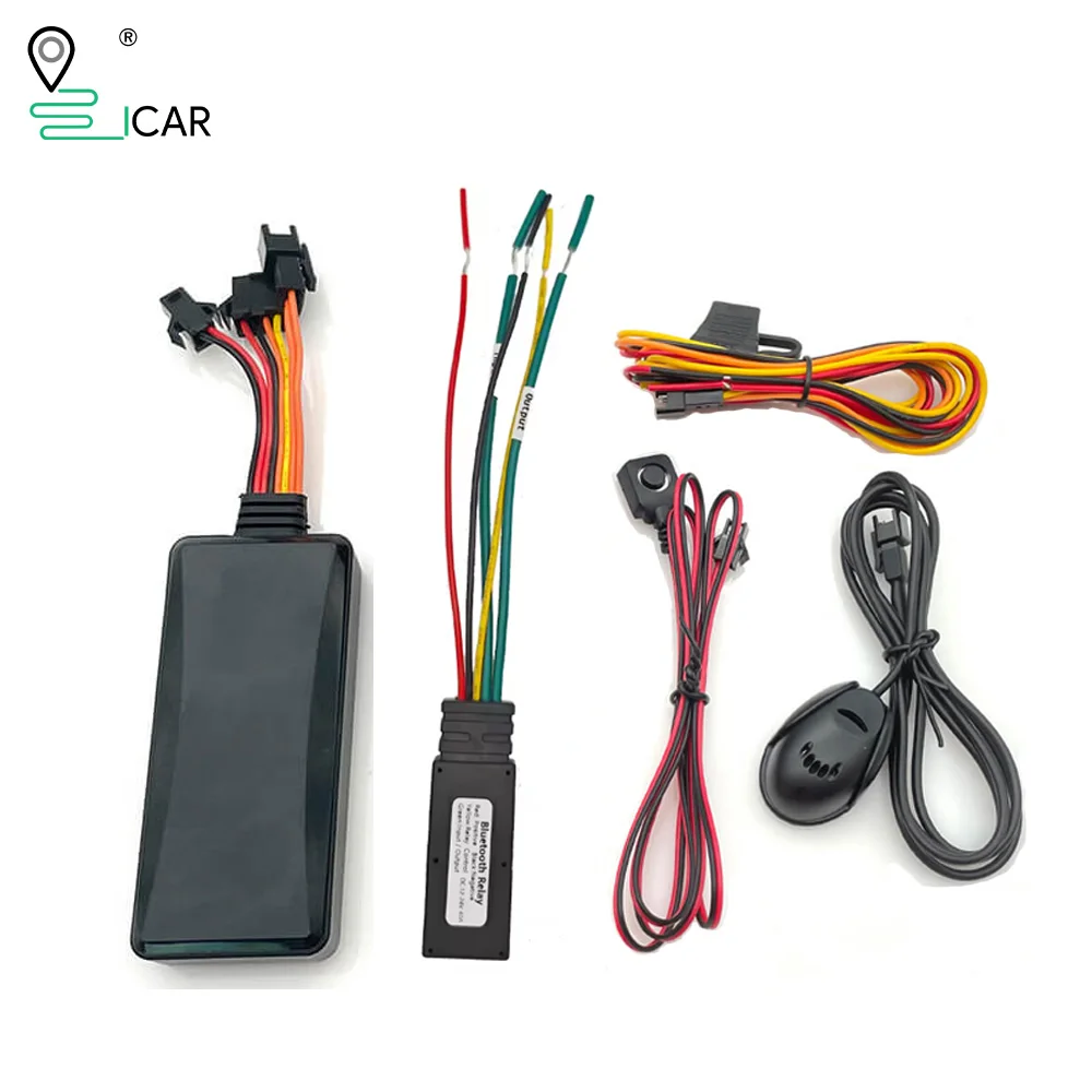 4G+2G Bluetooth GPS Tracker with SOS Microphone Cut Off Fuel for Fleet Management Vehicle Locator 24/7 Realtime Tracking