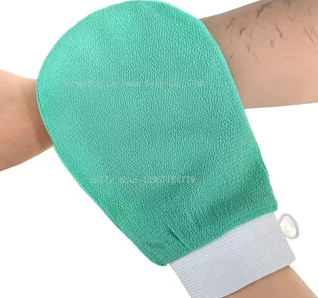 Hot Sale 150D Single Viscose Hammam Exfoliating Gloves Mitten Remove Dead Skin Bath Body Scrub Mitt Deep Exfoliation Glove