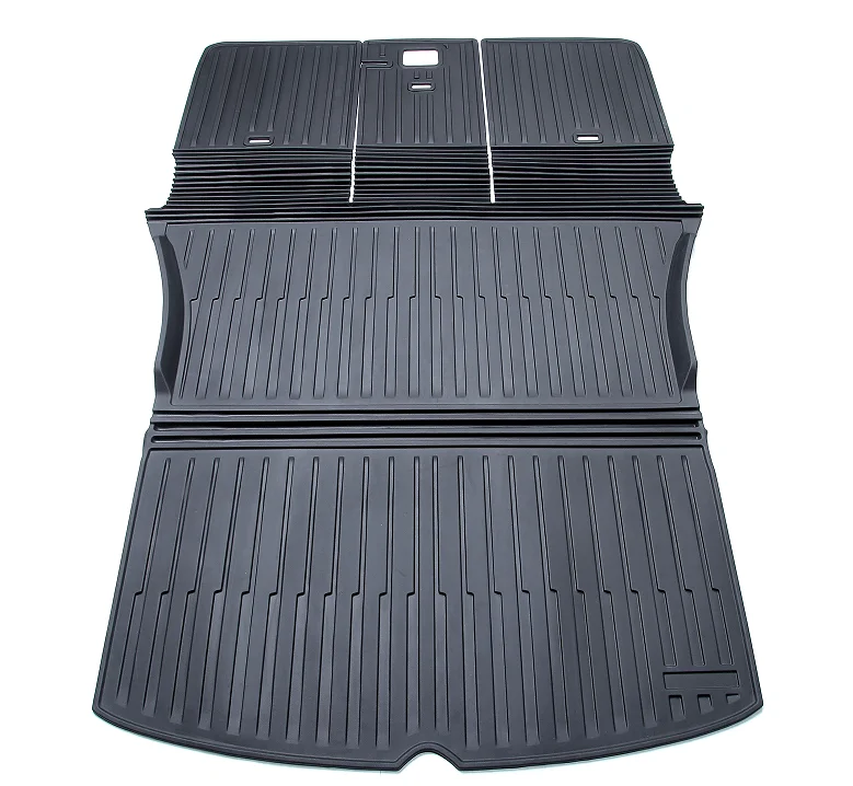 Car Foot Mat Car Trunk Mat New Upgrade Stylish Beautiful Tpe Floor Mats Car for-Tesla modely 2021-2022