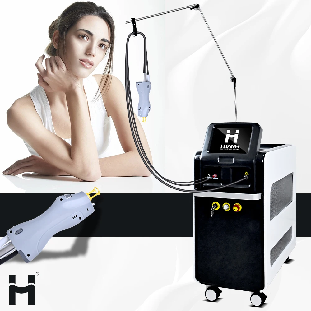 2024 Huamei New Technology Alexandrite Lazer Alex Diode ND YAG Laser Hair Removal 755nm 1064nm Long Pulse Laser
