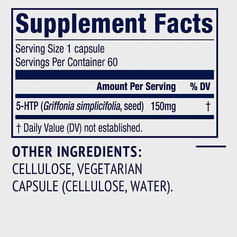 OEM/ODM/OBM Factory Supply Natural Griffonia Simplicifolia Seed Extract Private label 5-htp capsules 5 hydroxytryptophan capsule