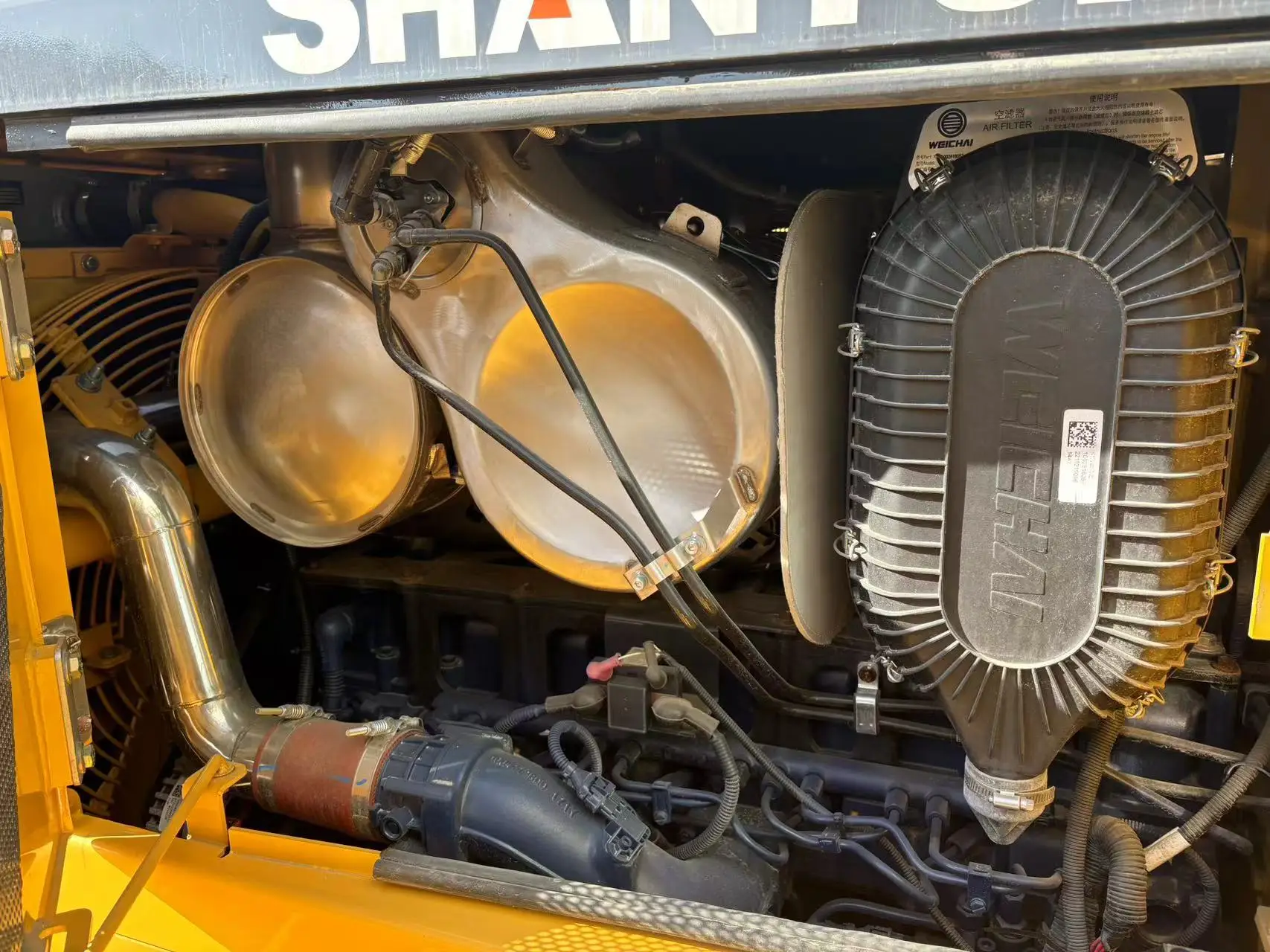 Free shipping chinese factory mini shantuiSD17TG 22 / 32 /SD16L on stock used caterpillar bulldozer ShanTui DH16 used bulldozers