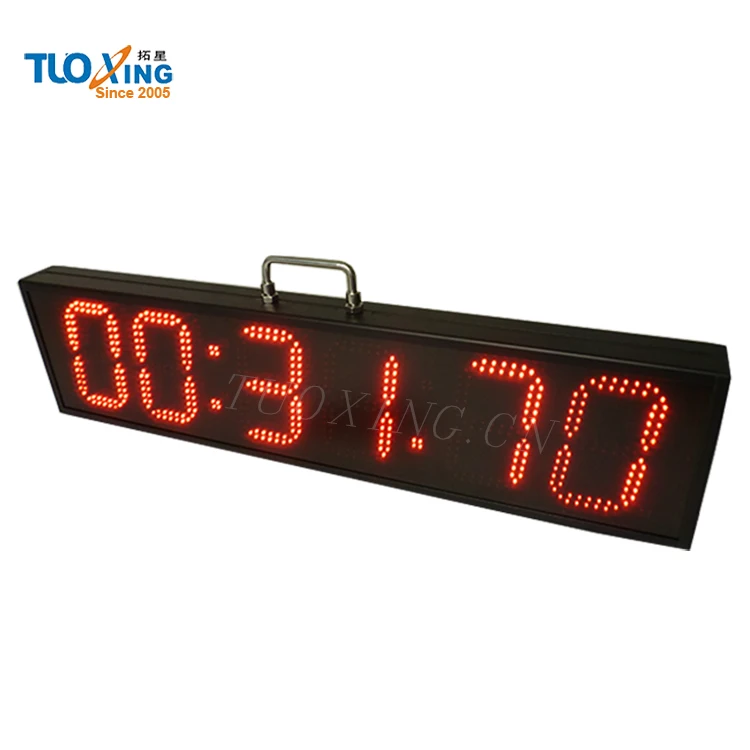 6 inch led sports timing clock for outdoor sports countdown/up timer/clock