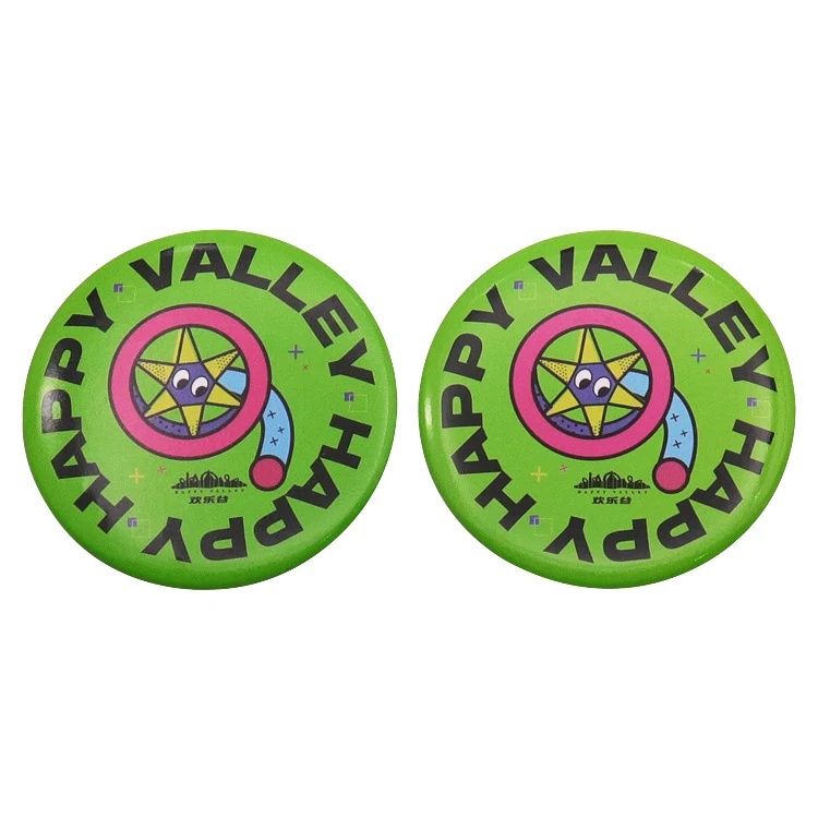 Custom Button Badge Tin Material Blank 44mm Metal Printed Mesh Tinplate Round Shape Mirror Bottle Opener Button Badges