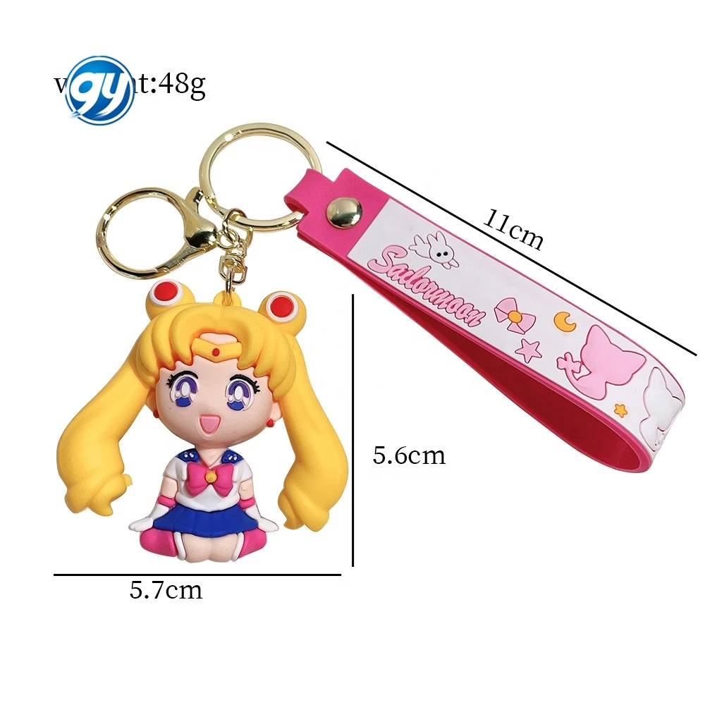Sailor Cartoon Chain Couple Bag Pendant Moon Hare Doll Car Other Key Chains keychain toys