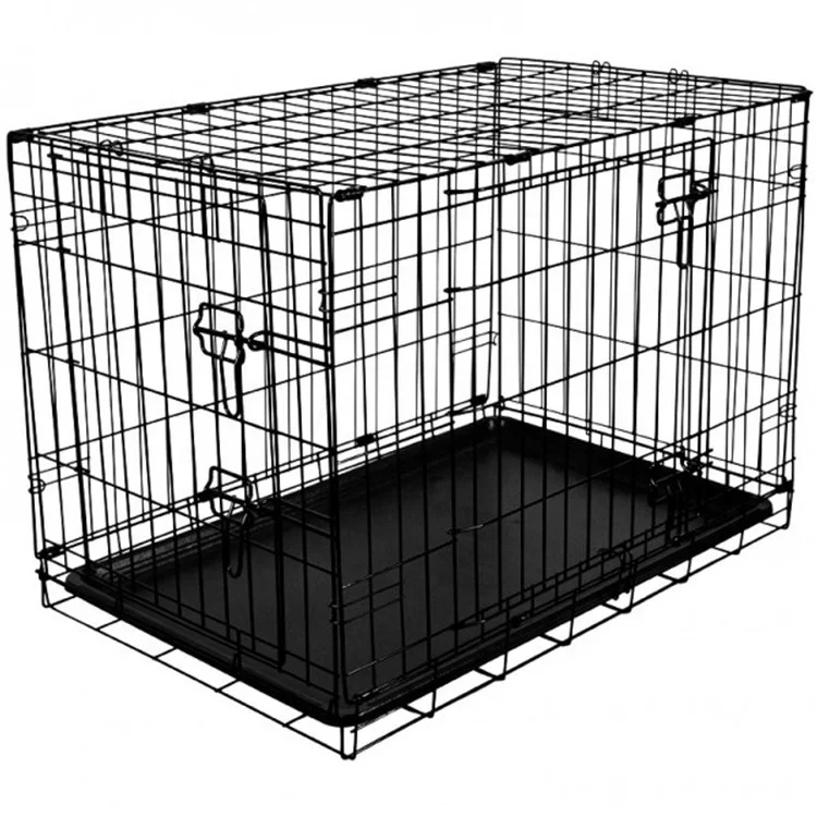 Wholesale China Stackable Stainless Steel Mesh indoor 42 Inch  Animal Cat Pet crate Kennels Dog Cages for small dogs