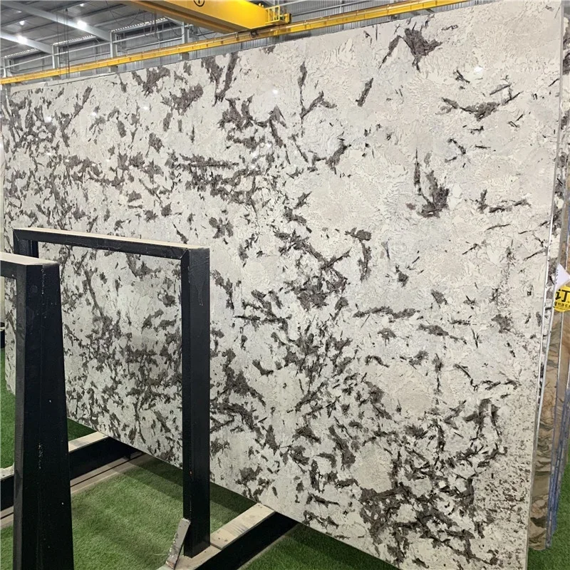 Alpinus Luxury Modern Design White Granite Tile High Quality Polished Surface with Backlight for Floor Decor 1-Year Warranty