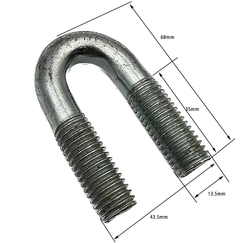 Wholesale customized U Bolts Suppliers Low Carbon Steel U Bolt For Building
