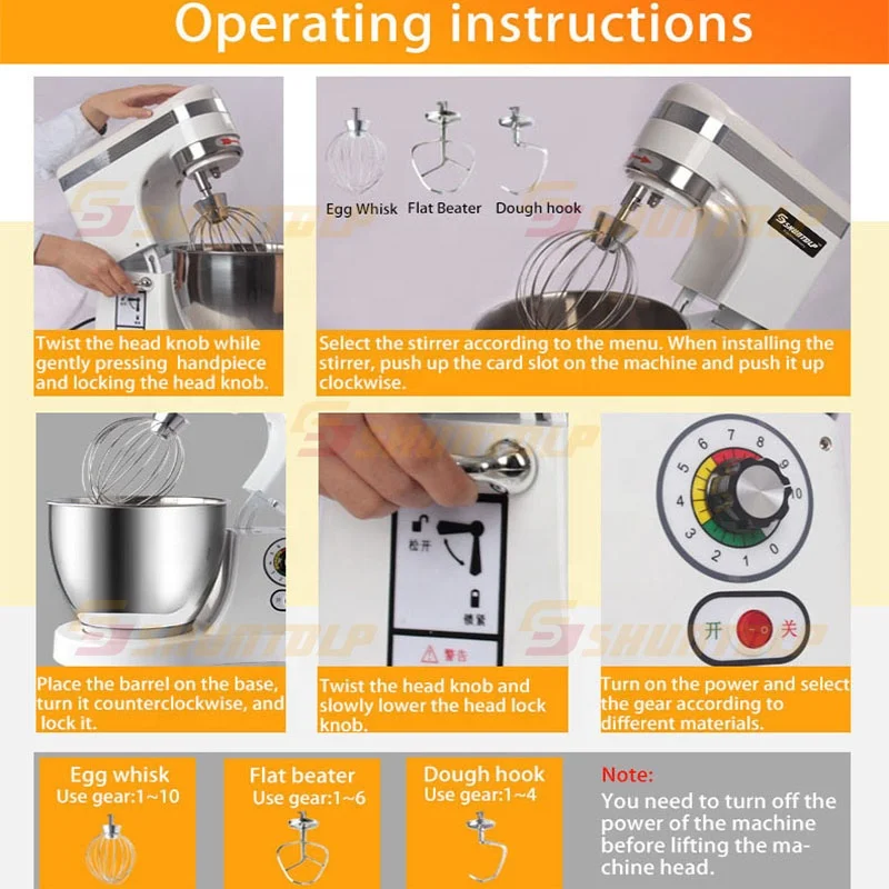 
Factory price electric bakery cake Fresh Milk Egg Food Mixer 5L Planetary egg mixer 