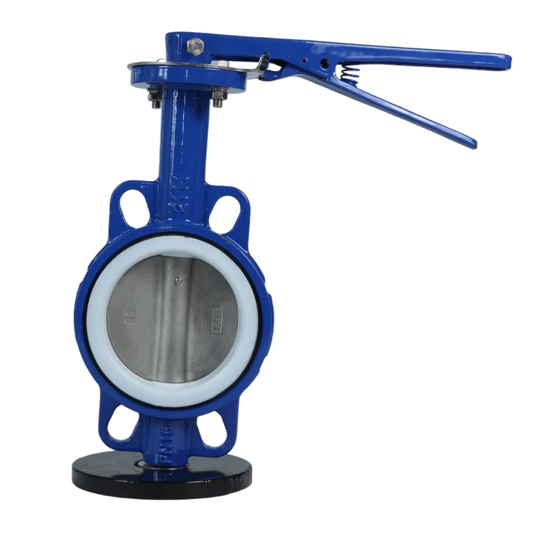 Huifa High temperature cast iron stainless steel ANSI 150LB 304 316 JIS10K pn10-16 WCB PTFE Zero leakage  Wafer Butterfly Valve