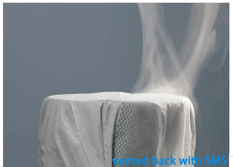 Blue Color Flame Retardant SMS Non-Woven Coverall