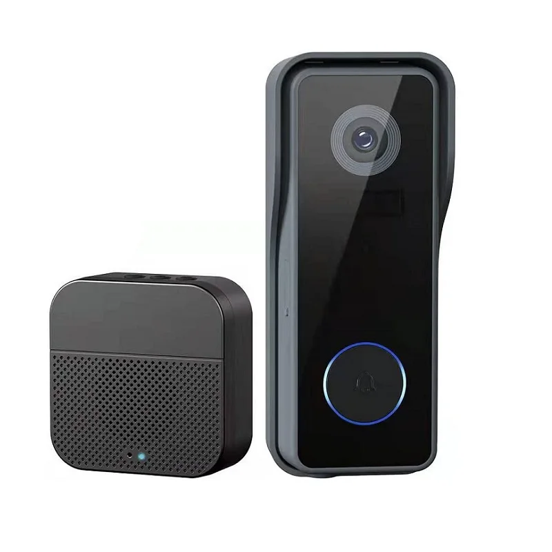 2022 H.265  2K Waterproof Battery Operated Wireless 3MP Wifi TUYA Smart Video Doorbell Works with Alexa and Google Home