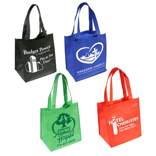 Eco Friendly Reusable Non Woven Gift Bag PP Laminated Non Woven Fabric Promotional Shopping Tote Bag Custom Logo