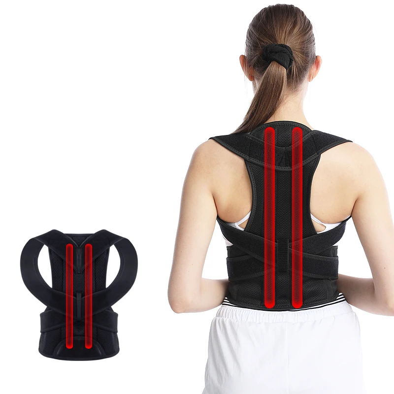 Back Brace Posture Corrector Improves Posture and Provides Lumbar Support Belt