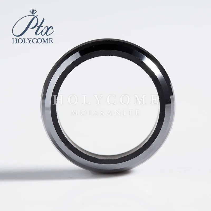 ay whole Black moissanite ring width 6mm new shape very cool band WuZhou Holycome Moissanite  hip popJewelry