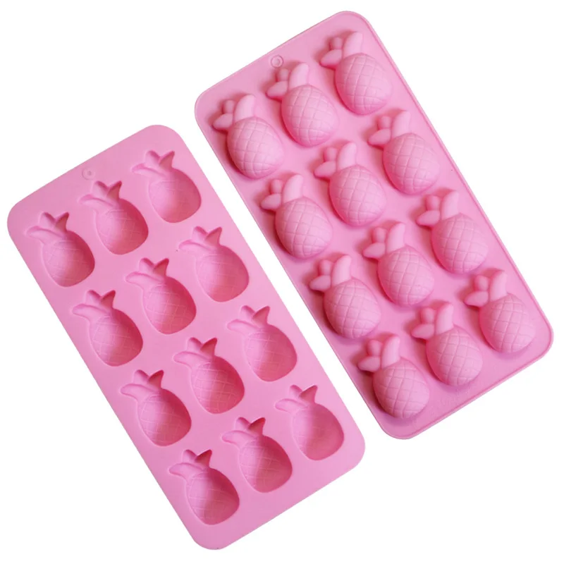 12 Cavity Fruit Soap Mold Ice Cube Tray Chocolate Silicone Cake Mold DIY Handmade Soap Mold
