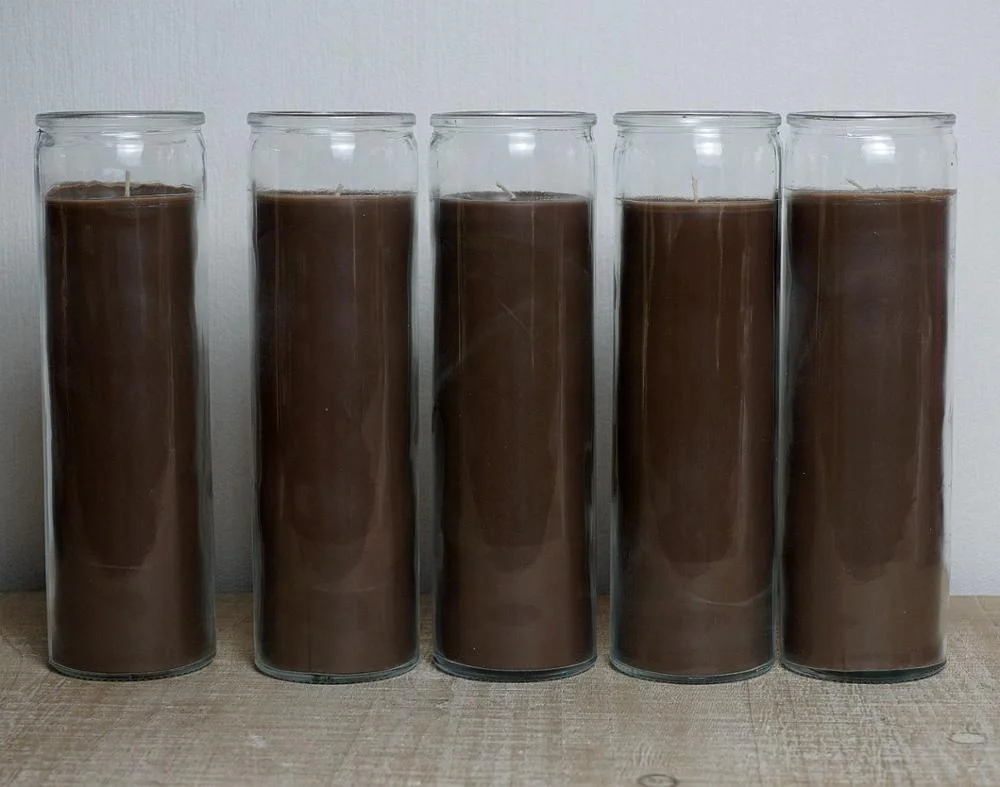 Brown Color 7 days Vigil  Prayer Candle Novena Vigil Candles Devotional Candles