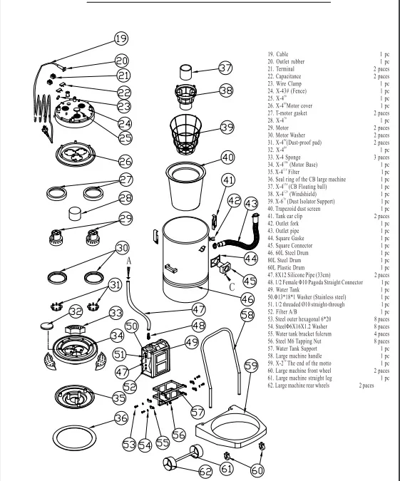JH-30Swet dry vacuum cleaner with 30 Litres drum
