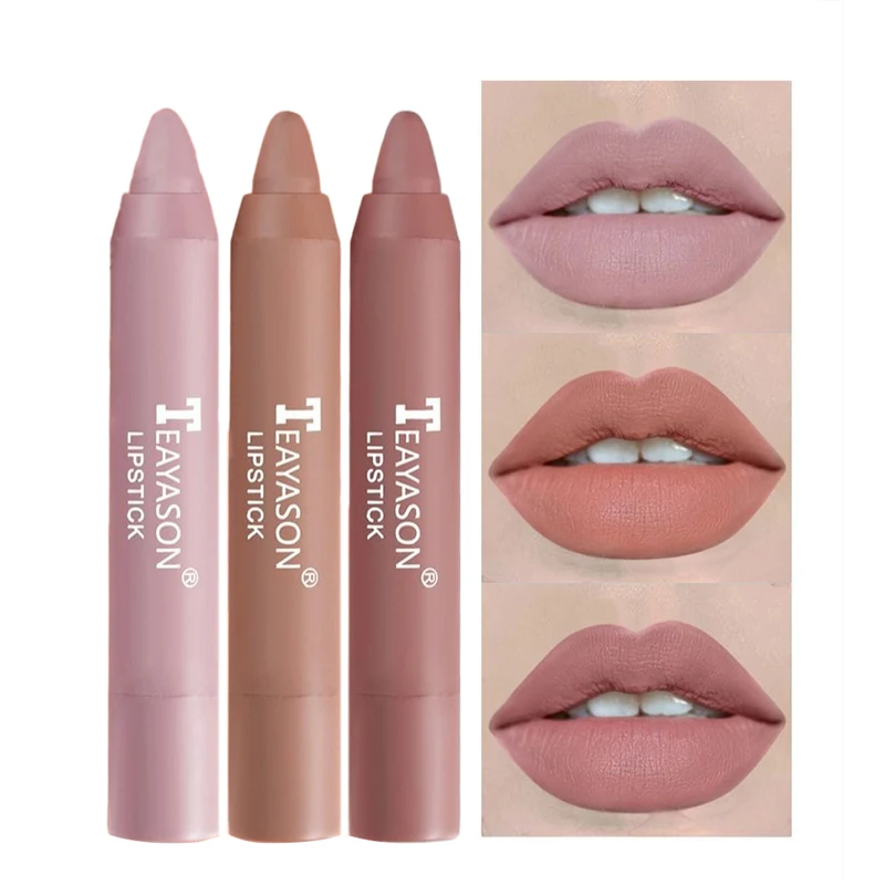 Long Lasting Custom Private Label Logo Nude Vegan Matte Lipstick Lip Liner Set