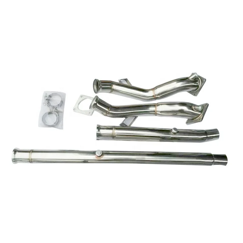 auto muffler engine car Turbo Stainless Steel Exhaust Tail Pipe Downpipe Kit for Audi A4 (B5) S4/A6 (4B) 2.7 Biturbo/A6 Allroad