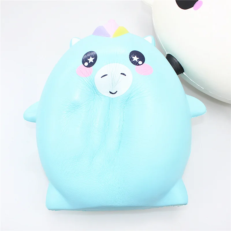 Squishies Jumbo панда Единорог кавайные мягкие гигантские животные медленно восстанавливающие форму игрушки для снятия стресса