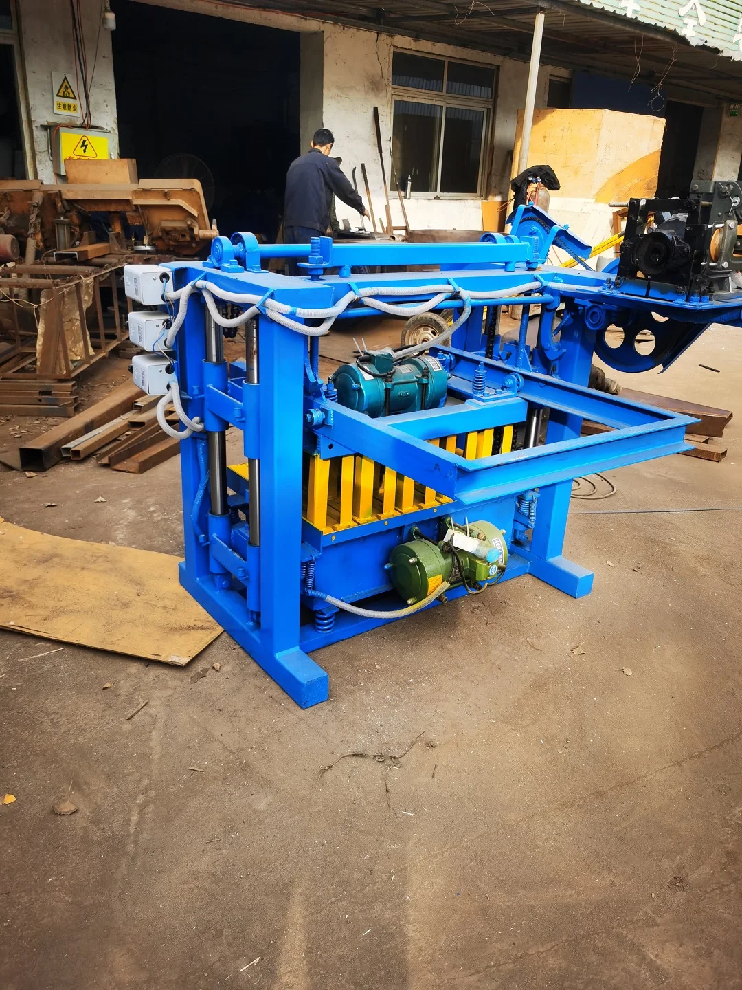 Kaidong QT4-45 concrete block machine hollow blocks machine for sale adobe 2021 brick machine