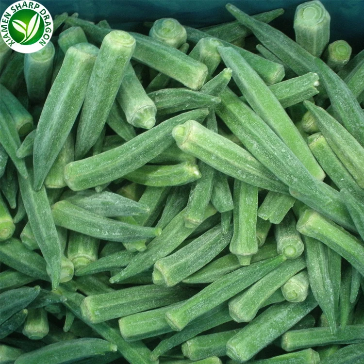Hot Sale Frozen Vegetable Manufacturers Price IQF Frozen Okra from China