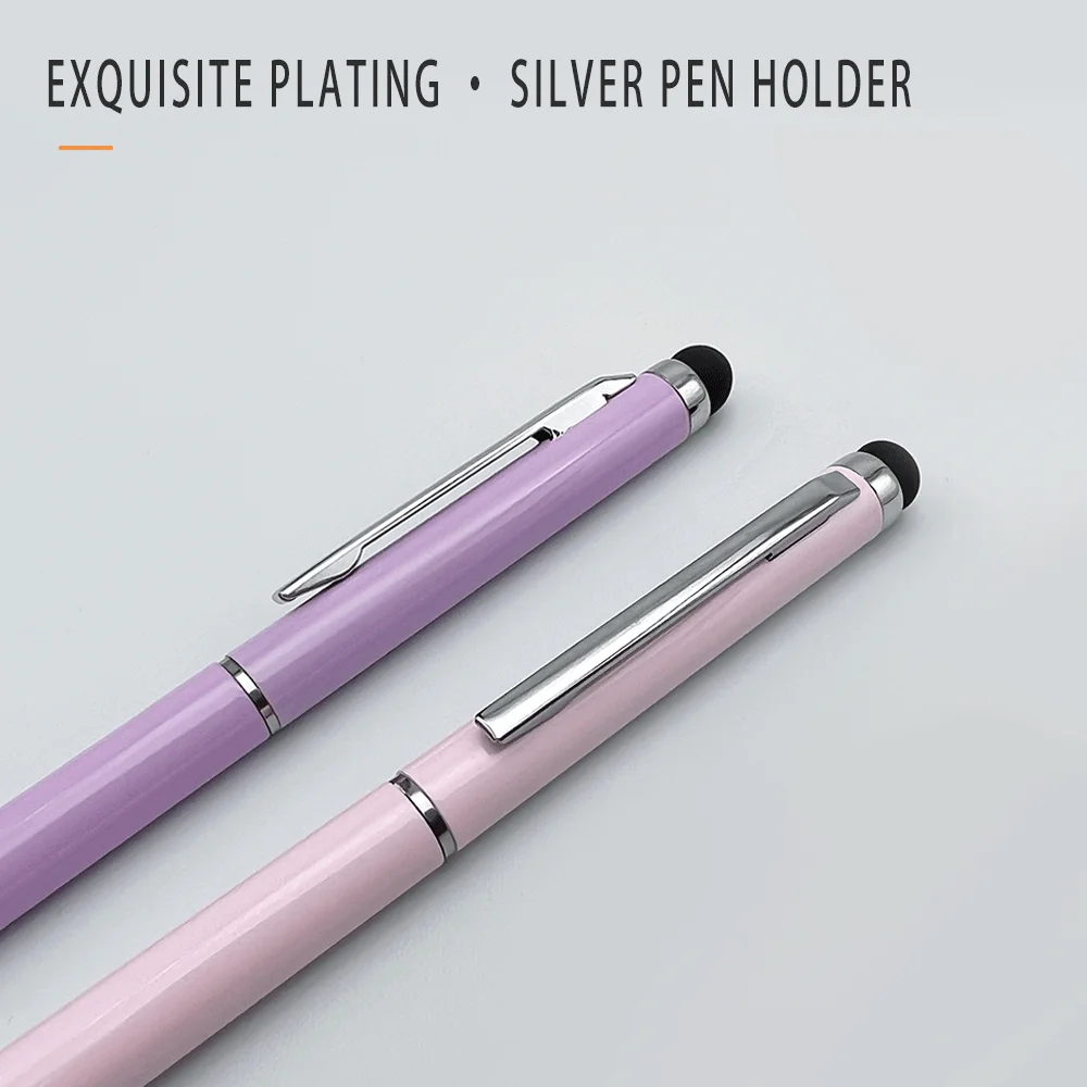 Seapen Factory High Quality Metal Slim Twist Ballpoint Pen With Stylus Touch Pen Laser Engraving Logo