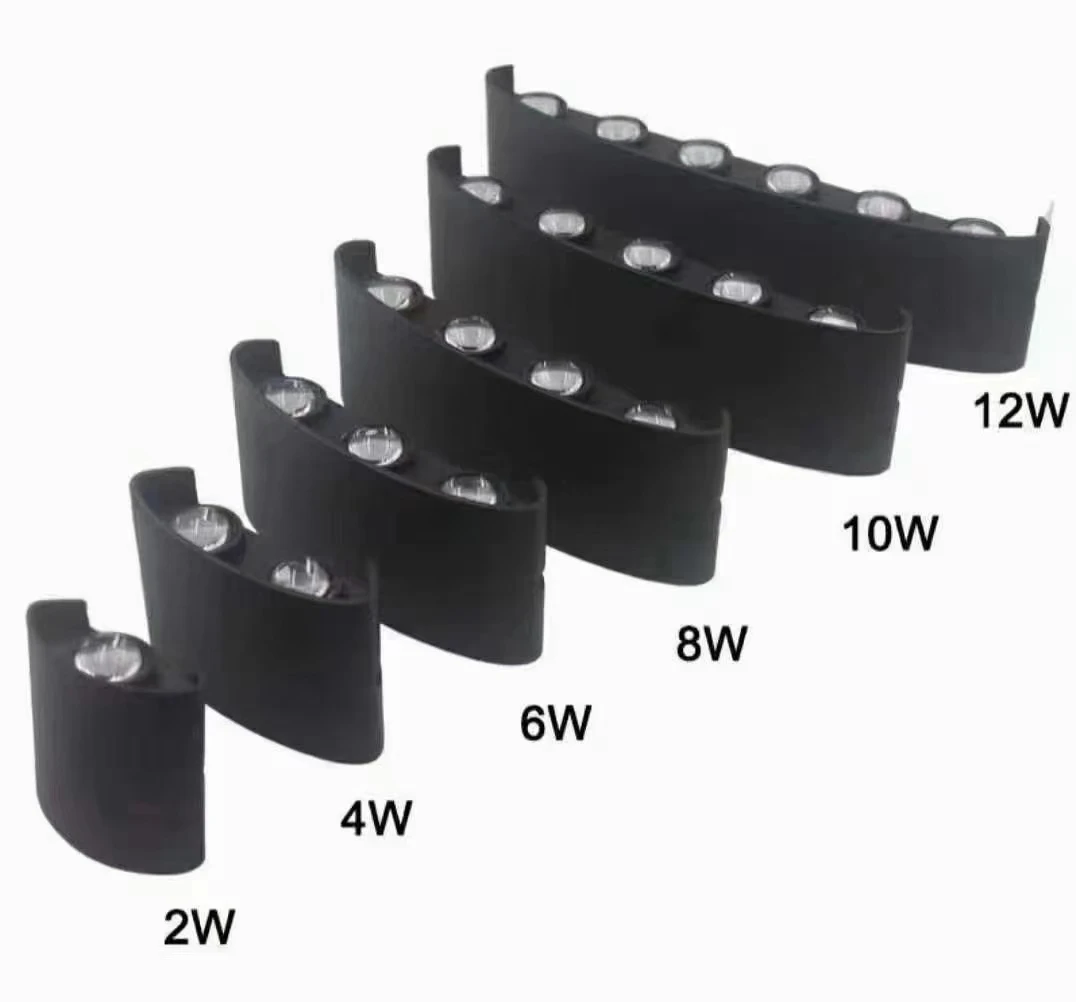 Ip65 ABS Exterior Modern Outside Garden Up And Down Waterproof Wall Light Led Outdoor Wall Lamp