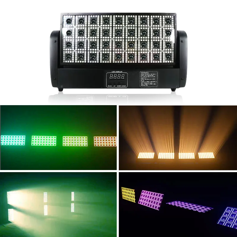 New Stage Mobile Headlight Home Party Disco 36 * 3W RGB LED City Color Mobile Headlight Dance Light