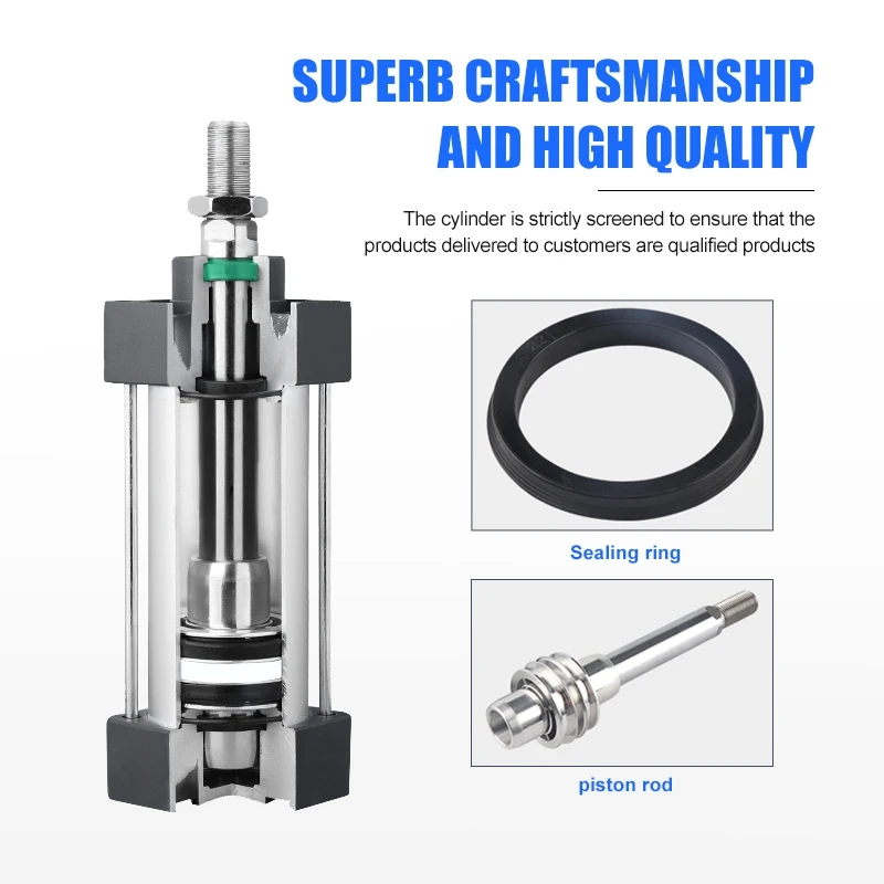 Double Acting Standard Air Cylinder SC160X50 SC160-X100 SC160X150 SC160X200 SC160X250 S160X300  Air Cylinder