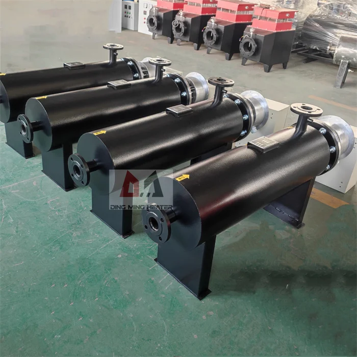 Industrial Horizontal High Temperature Electric Pipeline Circulation Heater For Air Gas Water Or Heavy Oil