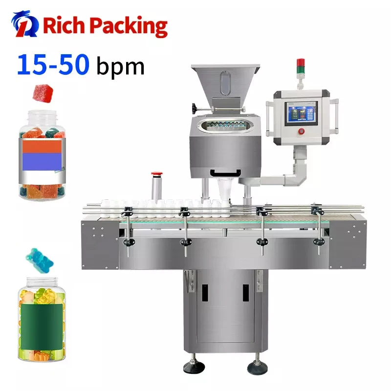 8 Lane Automatic Professional Counting Milk Tablet Chewing Gum Gummy Bear Sweets Candy Counter Candy Counter Machine