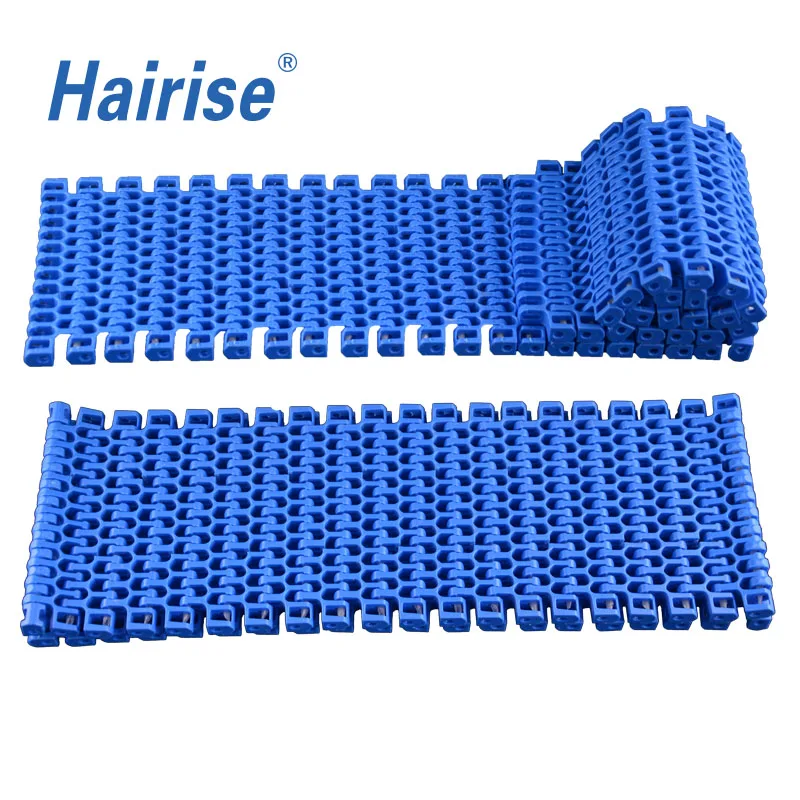 Hairise 2400 series flush grid modular belt conveyor fruit vegetable meat industry