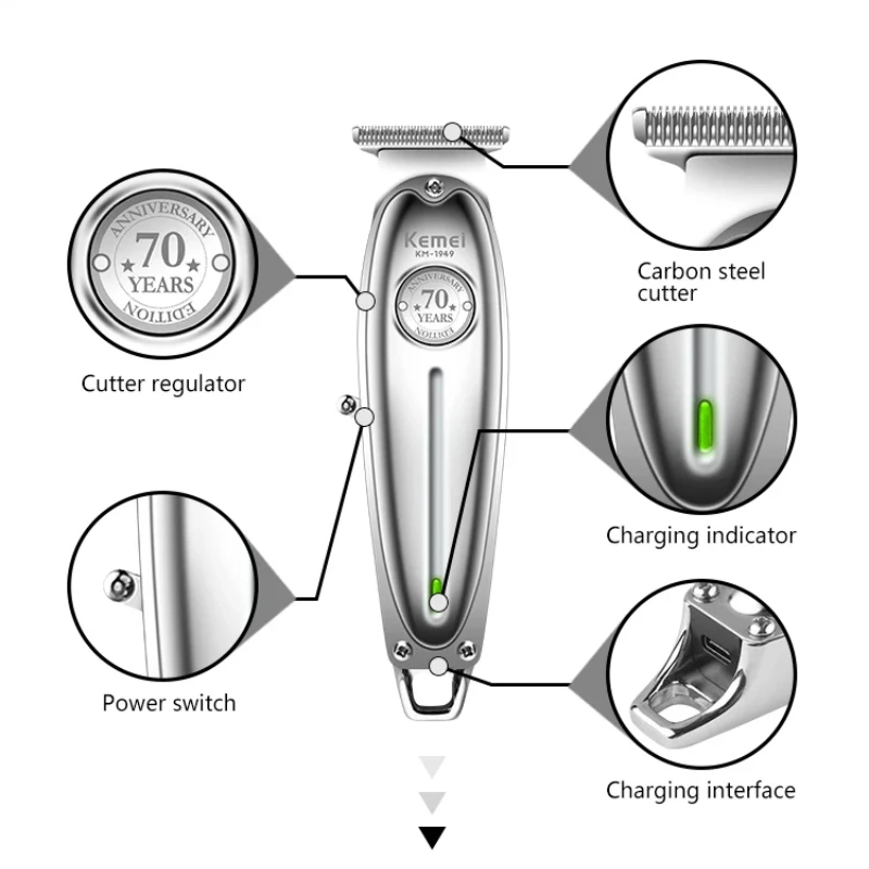 Hair Cutter Men Clipping Machine Hair Clipper Rechargeable Haircut Barber Scissors Trimmer