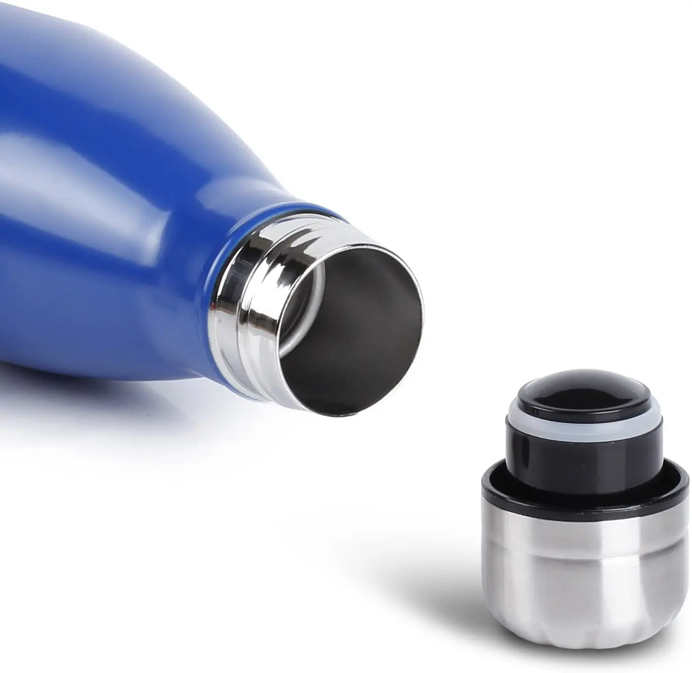 
500ML Double Wall Thermal Vacuum Flask Insulated GYM Sports Drink Cola Shaped 18/8 Stainless Steel Water Bottles 