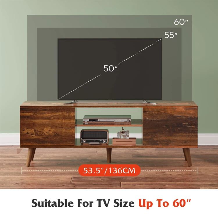 Mid Century Classic Traditional Entertainment Center Living Room Storage Cabinet TV Schrank Console Stand Television Table