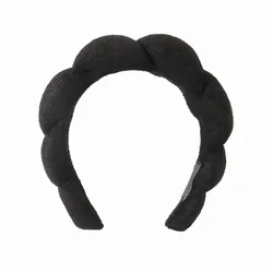 SongMay wholesale twisted bubble washing face hair band no-slip sponge puffy custom logo makeup spa headband for women