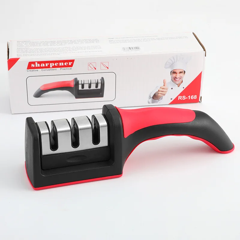 IFAN 2025 Hot Sale Sharpener Multifunctional Knife Whetstone Knife Sharpener With Anti-Slip Rubber Handle