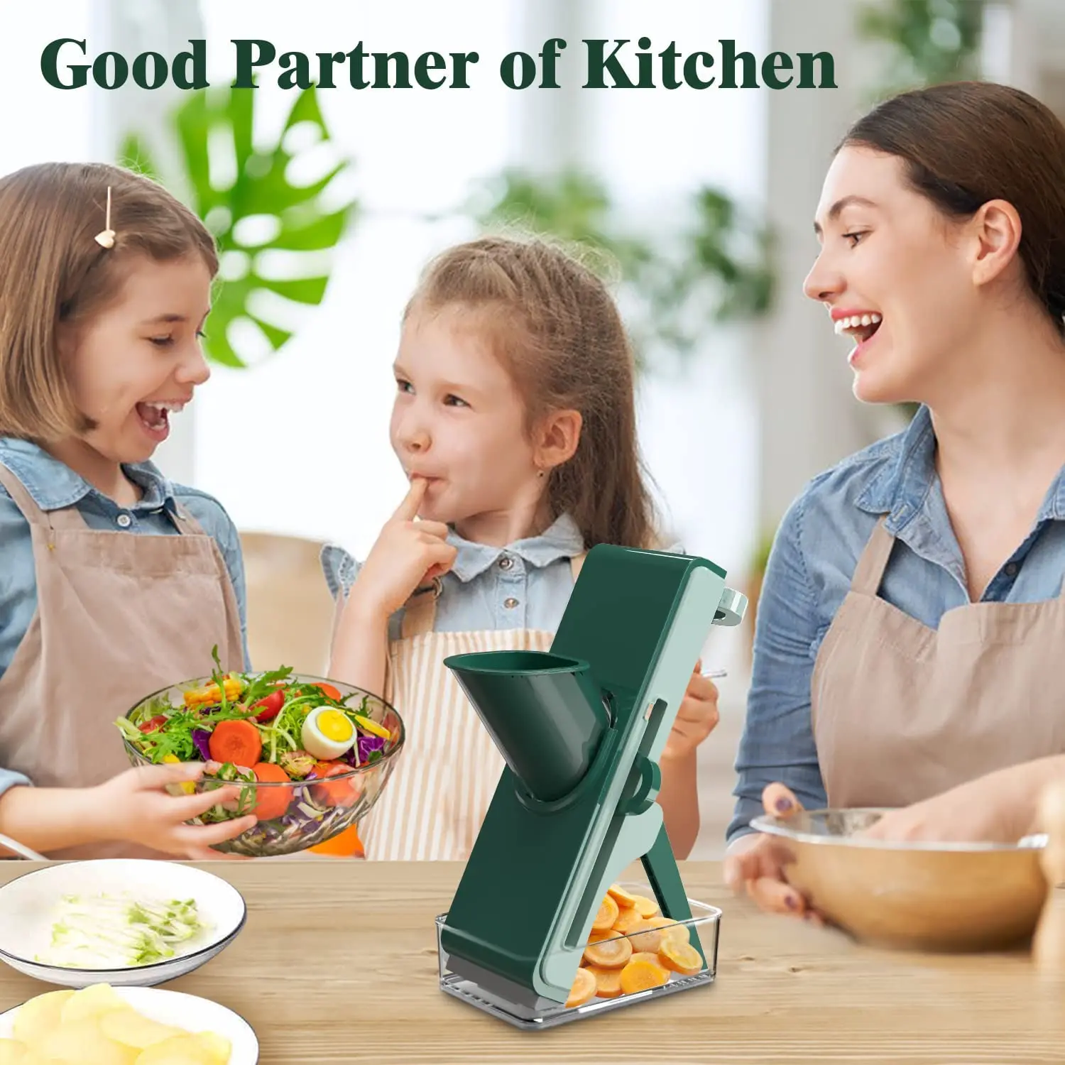 Once For All Vegetable Slicer Manual Adjustable Mandoline Slicer Dicer Julinner With Stainless Steel Blade Vegetable Cutter