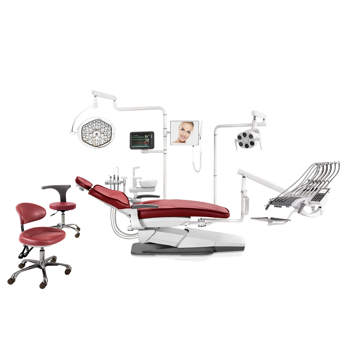 Popular in high-end clinics For lefty dental chair unit dentist chair luxury dental chairs unit price