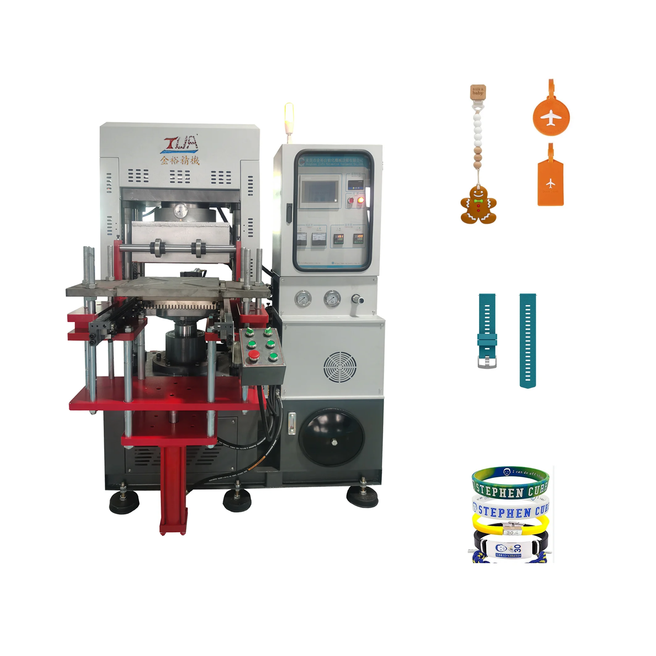 Automatic silicone vacuum forming machine rubber plastic label production machine sealing ring bracelet making machine