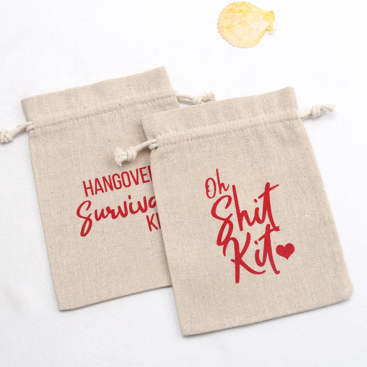 Hot Sale Custom Jute Burlap Gift Sack Drawstring Candy Coffee Bags Party Natural Eco-Friendly Gift Hangover Kit  Jute Pouch
