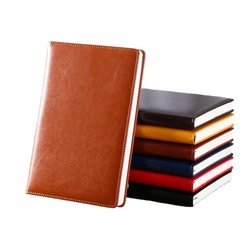A5 Business notebook PU imitation leather cover notepad diary office supply School supplies LOGO Custom