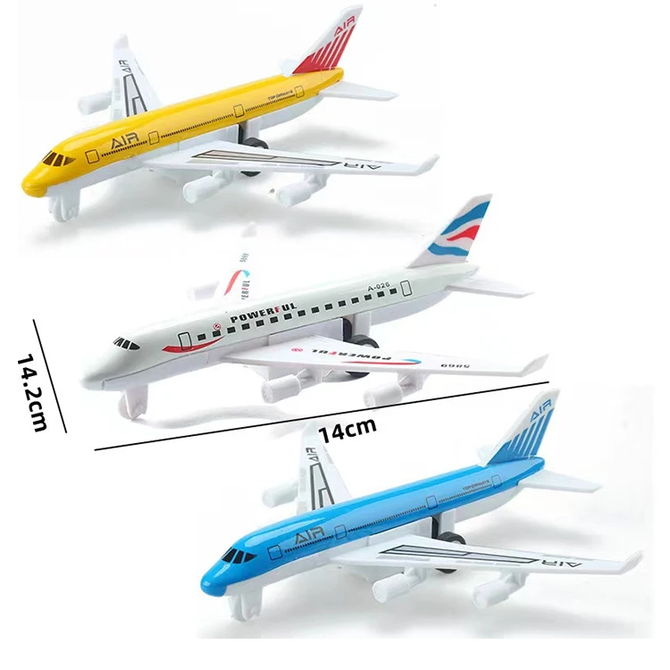 Children Plane Diecast Airplane Toys Aircraft Toys Models Play Vehicles for Kids Pull Back Alloy Toys