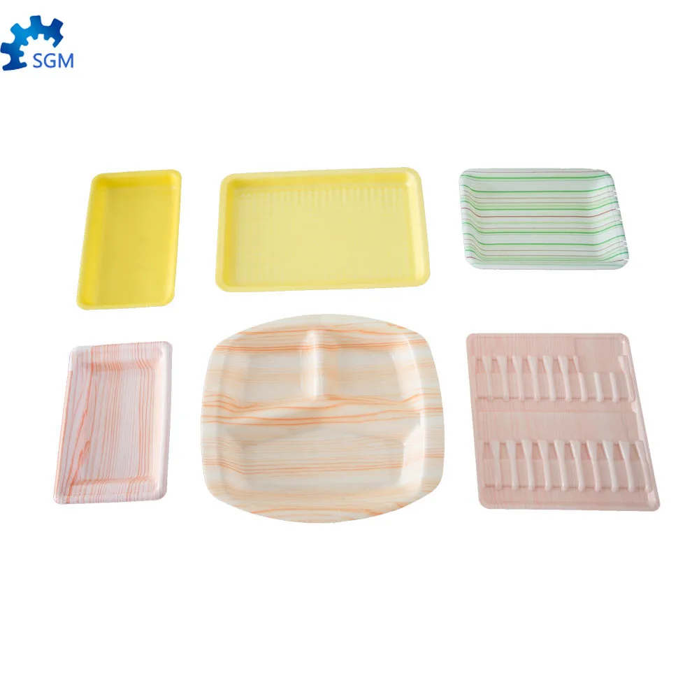 Fast food container disposable take away plastic biodegradable thermoforming machine