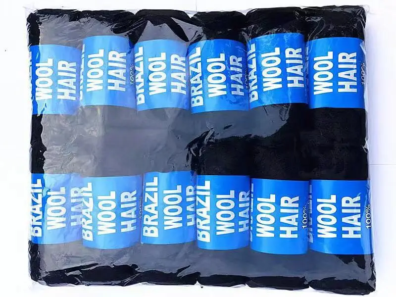 wool hair yarn brazilian wool hair african hair 100% acrylic Polypropylene knitting yarn