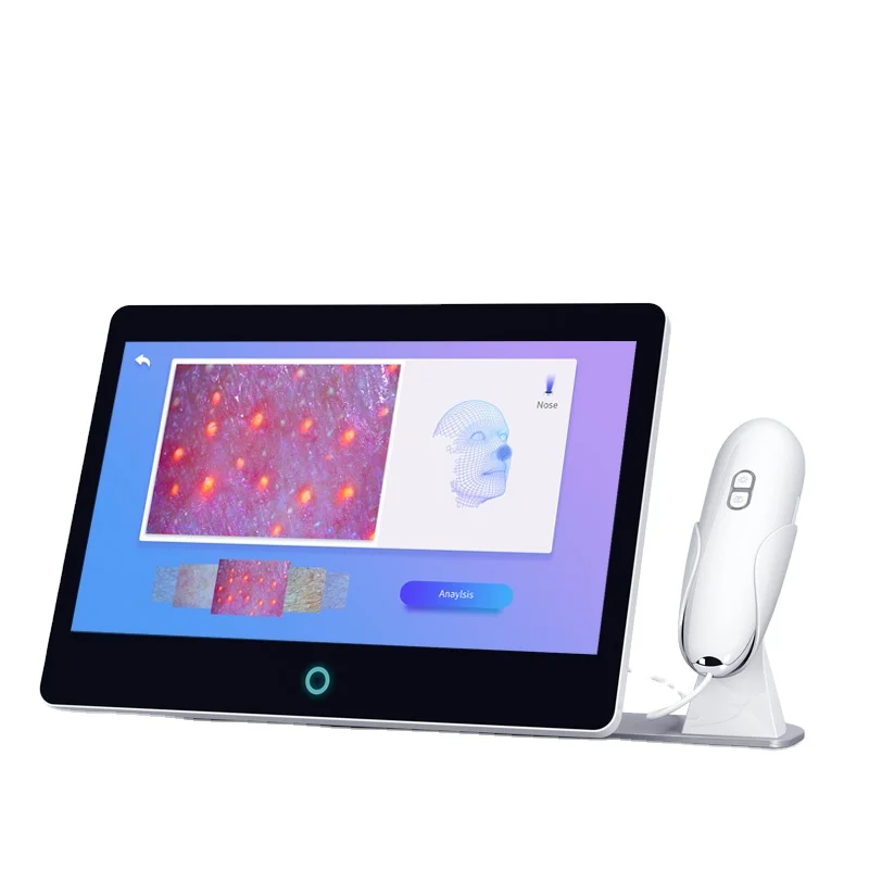 WiFi Linked Ai Intelligent Automatic Analyzer Face Skin Detector Scanner Analyzer Machine